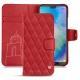 Capa em pele Huawei P20 Lite - Rouge troupelenc - Couture
