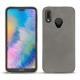 Coque cuir Huawei P20 Lite - Acier vintage ( Pantone 403C ) 