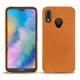 Huawei P20 Lite leather cover - Mandarine vintage ( Pantone 165C ) 