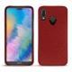Huawei P20 Lite leather cover - Tomate ( Pantone 187C ) 