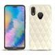 가죽 커버 Huawei P20 Lite - Blanc - Couture ( Bologna - White ) 