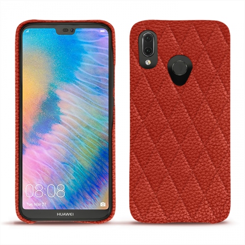硬质真皮保护套 Huawei P20 LitePapaye - Couture ( Pantone #b54317 ) 