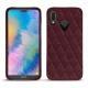 Capa em pele Huawei P20 Lite - Lie de vin - Couture ( Pantone 5115C ) 