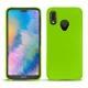 Huawei P20 Lite leather cover - Vert fluo