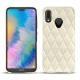 가죽 커버 Huawei P20 Lite - Blanc escumo - Couture