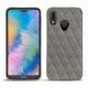 Coque cuir Huawei P20 Lite - Acier vintage - Couture