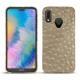 Huawei P20 Lite leather cover - Autruche desert