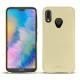 Huawei P20 Lite leather cover - Beige PU