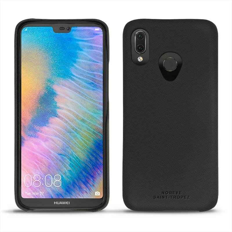 Huawei P20 Lite leather cover - Noir PU