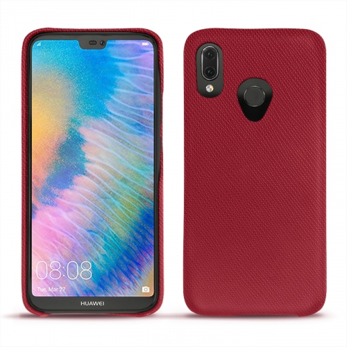 Funda de piel Huawei P20 LiteRouge passion ( Pantone #a6192e ) 