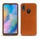 Huawei P20 Lite leather cover - Orange vibrant