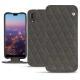 Huawei P20 leather case - Anthracite - Couture ( Pantone 424C ) 