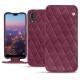 Custodia in pelle Huawei P20 - Prune vintage - Couture