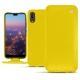 Huawei P20 leather case - Jaune fluo