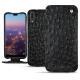Custodia in pelle Huawei P20 - Autruche nero