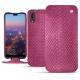 Huawei P20 leather case - Serpent ciclamino