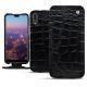 Lederschutzhülle Huawei P20 - Crocodile nero