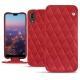 Lederschutzhülle Huawei P20 - Rouge troupelenc - Couture