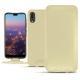 Housse cuir Huawei P20 - Beige PU