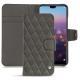 Custodia in pelle Huawei P20 - Anthracite - Couture ( Pantone 424C ) 