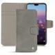 Huawei P20 leather case - Acier vintage ( Pantone 403C ) 
