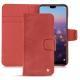 Capa em pele Huawei P20 - Cerise vintage ( Pantone 185C ) 