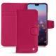 Huawei P20 leather case - Rose fluo