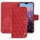 가죽 커버 Huawei P20 - Rouge troupelenc - Couture