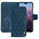 Huawei P20 leather case - Blu mediterran - Couture