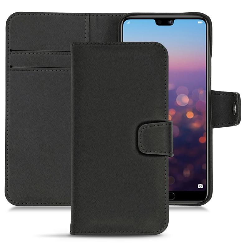 Huawei P20 leather case - Noir PU
