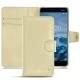 Housse cuir Nokia 6 (2018) - Beige ( Nappa - Pantone 7502C ) 