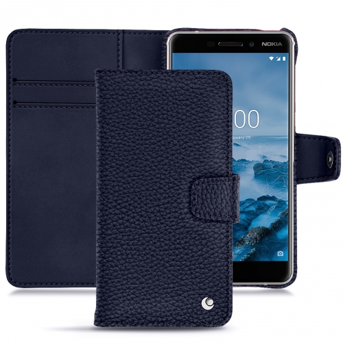 Protections haut de gamme (coque, étui, housse) fabriquées main pour Nokia 6 (2018) Cobalt ( Pantone #2b253f ) 