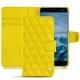 Nokia 6 (2018) leather case - Jaune fluo - Couture