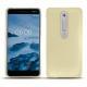 Lederschutzhülle Nokia 6 (2018) - Beige ( Nappa - Pantone 7502C ) 