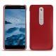 Nokia 6 (2018) leather cover - Rouge ( Nappa - Pantone 199C ) 
