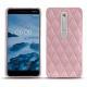Custodia in pelle Nokia 6 (2018) - Rose - Couture ( Nappa - Pantone 2365C ) 