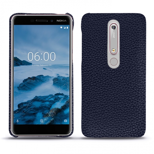 Etui premium cuir chic et élégant pour Nokia 6 (2018)Cobalt ( Pantone #2b253f ) 