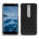 Custodia in pelle Nokia 6 (2018) - Ebène - Couture ( Sleek P C12 - Black ) 