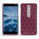Custodia in pelle Nokia 6 (2018) - Prune vintage - Couture