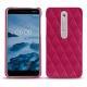 Custodia in pelle Nokia 6 (2018) - Rose fluo - Couture