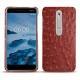 Lederschutzhülle Nokia 6 (2018) - Autruche ciliegia