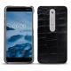 Lederschutzhülle Nokia 6 (2018) - Crocodile nero