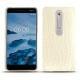 Nokia 6 (2018) leather cover - Crocodile milk
