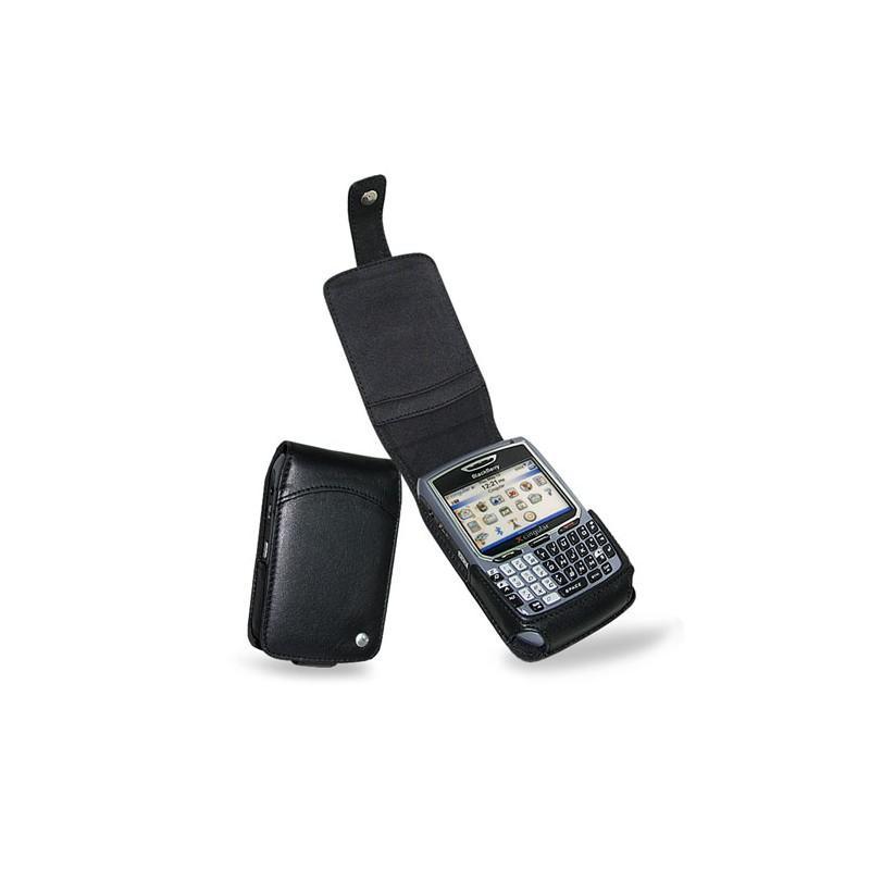Etui cuir BlackBerry 8700c - 8700r - 8700f - 8700g  - Noir ( Nappa - Black ) 