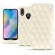 Custodia in pelle Huawei P20 Lite - Blanc - Couture ( Bologna - White ) 