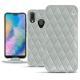 Custodia in pelle Huawei P20 Lite - Gris - Couture ( Nappa - Pantone W428C ) 