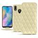 レザーケース Huawei P20 Lite - Beige - Couture ( Nappa - Pantone 7502C ) 