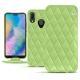 Custodia in pelle Huawei P20 Lite - Vert olive - Couture ( Nappa - Pantone 578U ) 