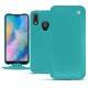 Capa em pele Huawei P20 Lite - Bleu fluo