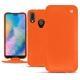 Housse cuir Huawei P20 Lite - Orange fluo